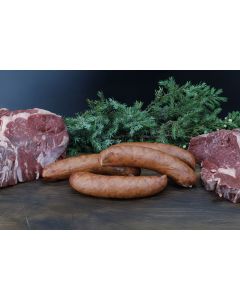 Grillkorv entrecote & högrev, 220g