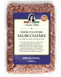 Salsicciafärs naturell, 1 kg