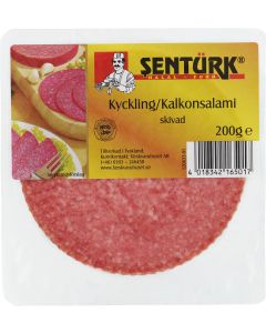 Kyckling/kalkonsalami skivad, 200g