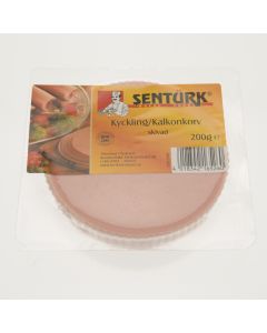 Kalkon/kycklingkorv, 200g